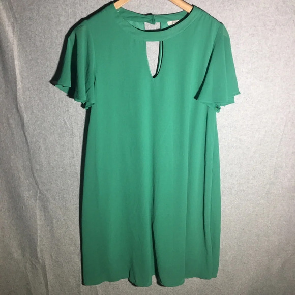 Womens Jodifl Dress Formal Emerald Green Ruffles Feminine Wedding Spring Summer - Picture 1 of 8